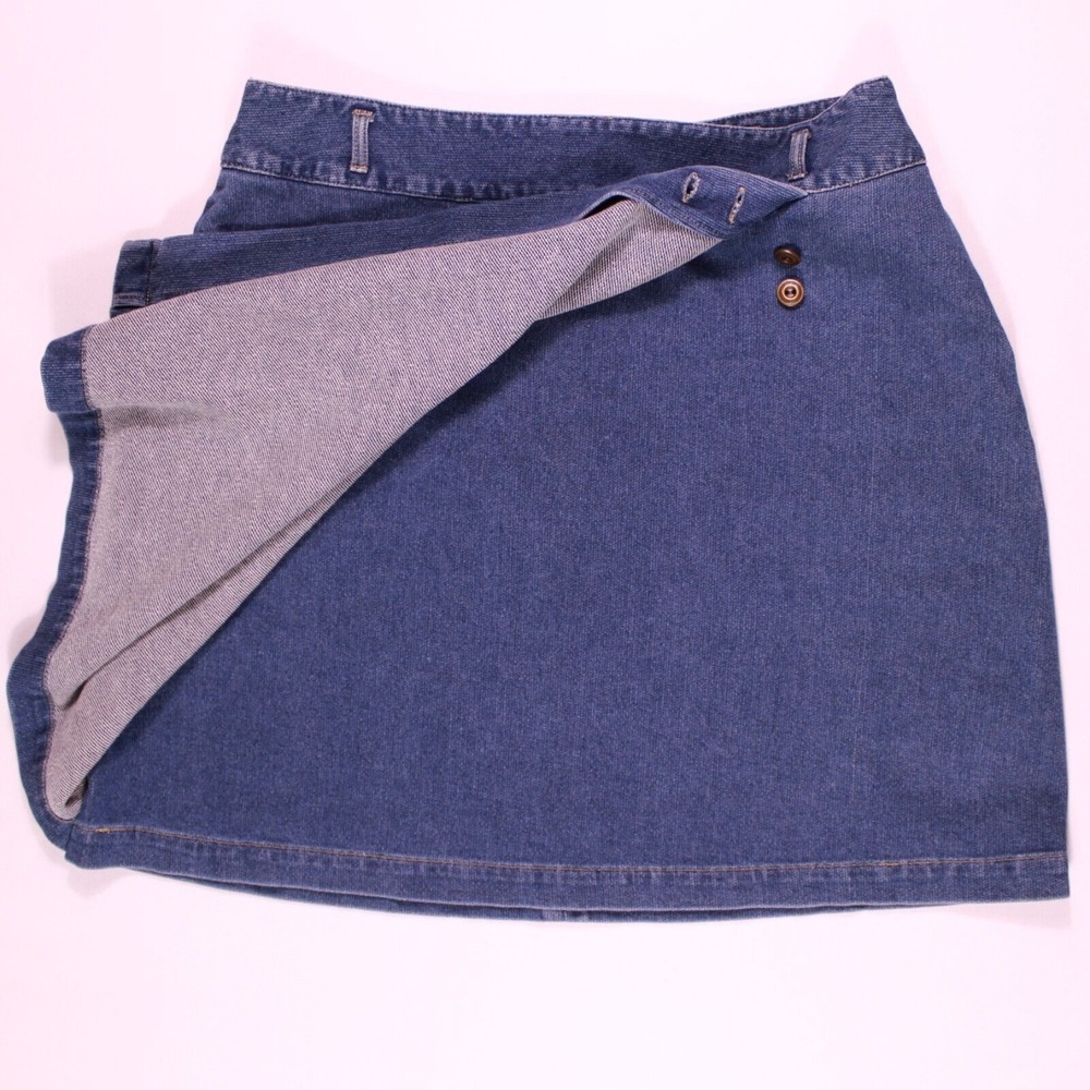 Woolrich Skirts Womens Size 12 Indigo Mini Denim Skirt 100% Cotton - (29.5 x 18) - Picture 2 of 12